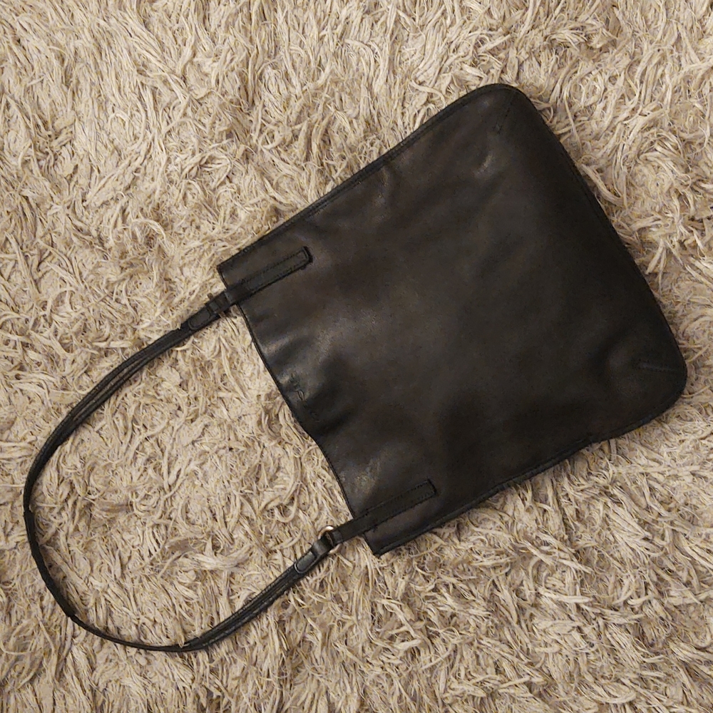 Fossil messenger soft leather bag black